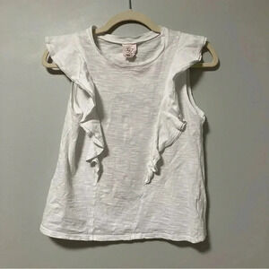 Cinq à sept 5 à 7 White  Cotton ruffle top